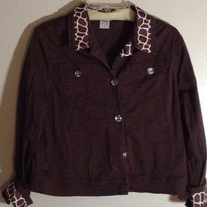 Animal print Jean jacket